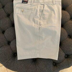 Nautica Light Gray Men’s Flat Front Shorts